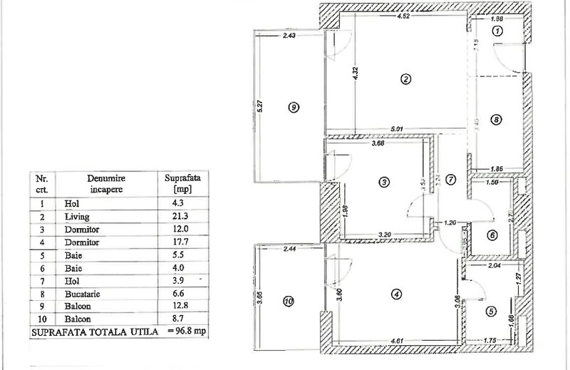 One Verdi Park 2023 Floreasca, 3 camere 118mp 2 Bai, Centrala, Parcare, AC